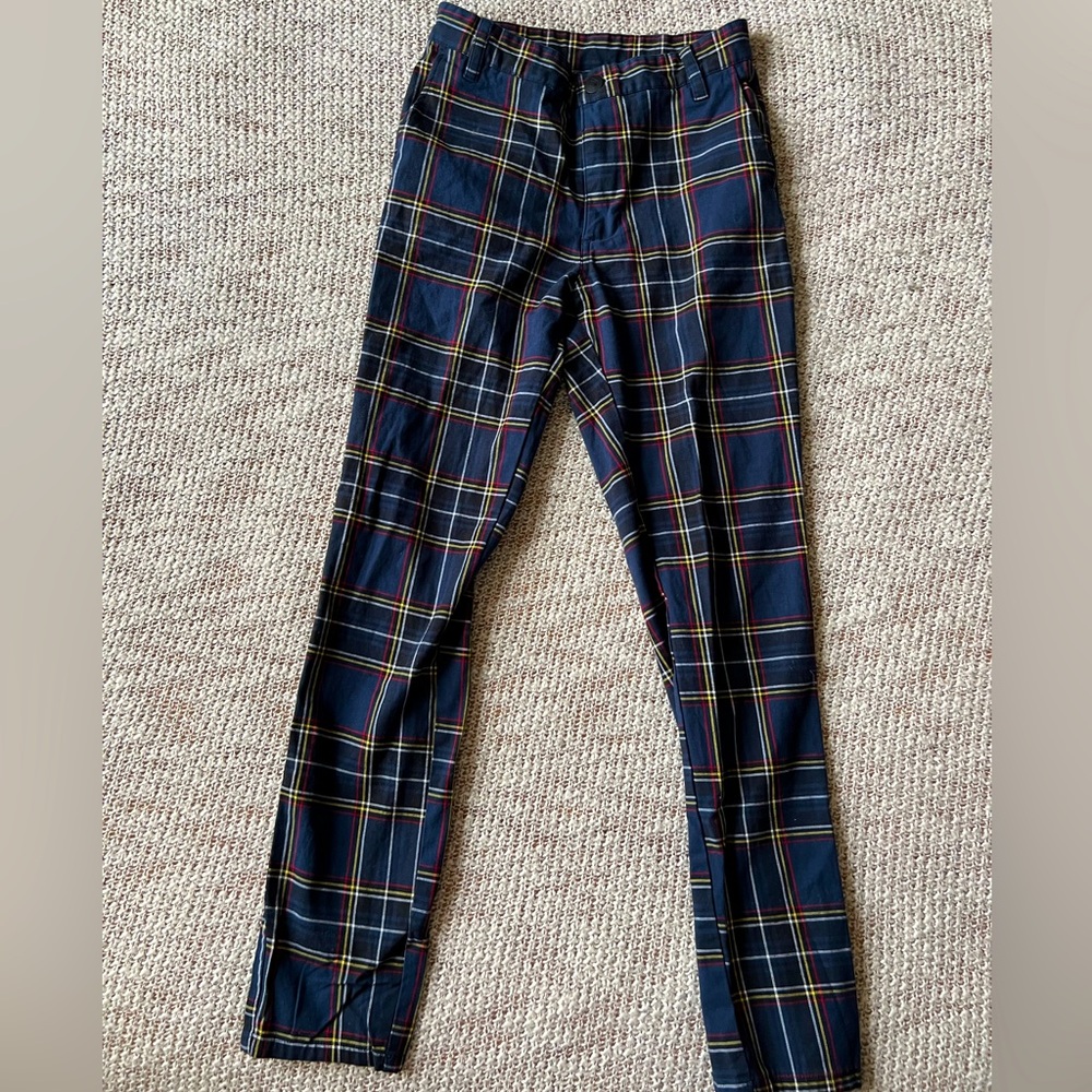 Plaid dress pants 28”